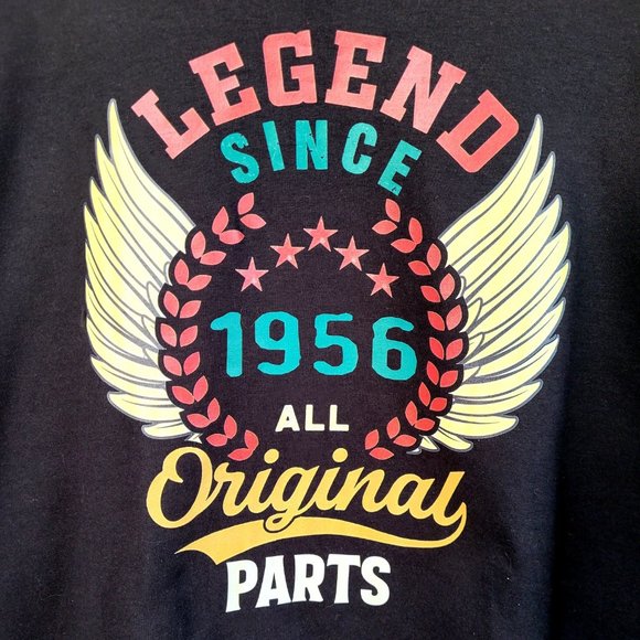 Men's Graphic T -Shirt Vintage Style Legend Birthday Year Size 3XL NWT - Picture 2 of 4